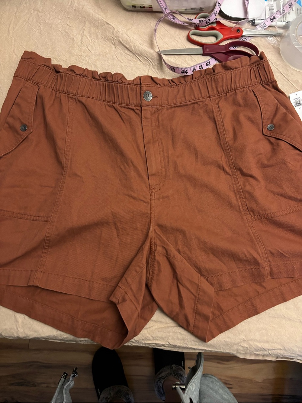 Old Navy High-Waisted Twill Utility Shorts  Plus Size XXL NWT